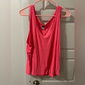 Pink boyfriend tank top